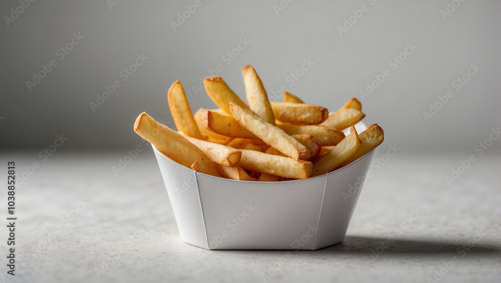 Image of crispy and crunchy French fries Image of crispy and crunchy French fries