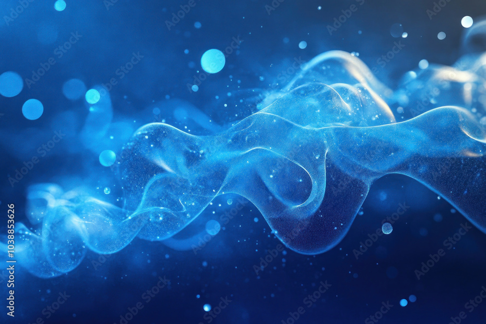 Abstract blue background with swirling smoke patterns, creating a mystical and atmospheric effect. Abstract blue background with swirling smoke patterns, creating a mystical and atmospheric effect.