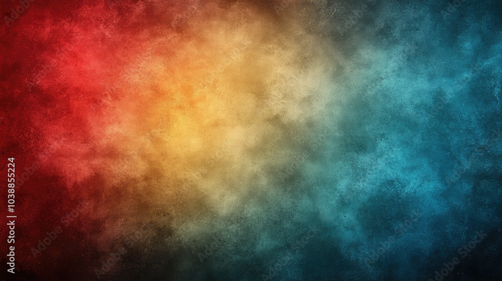 Red, yellow, and blue combine in this grunge texture, creating a colorful backdrop Red, yellow, and blue combine in this grunge texture, creating a colorful backdrop