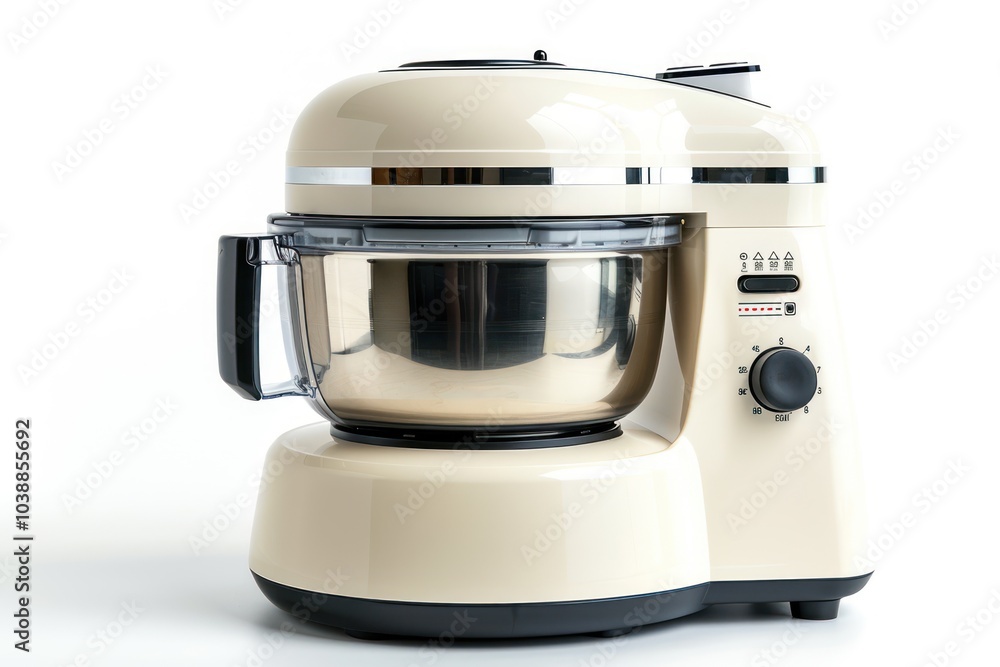 Large capacity food processor isolated on white background