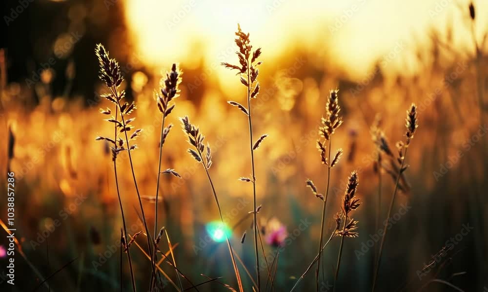 Golden Hour in a Meadow Golden Hour in a Meadow