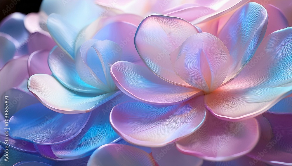 Close-up of pink & blue flower Close-up of pink & blue flower