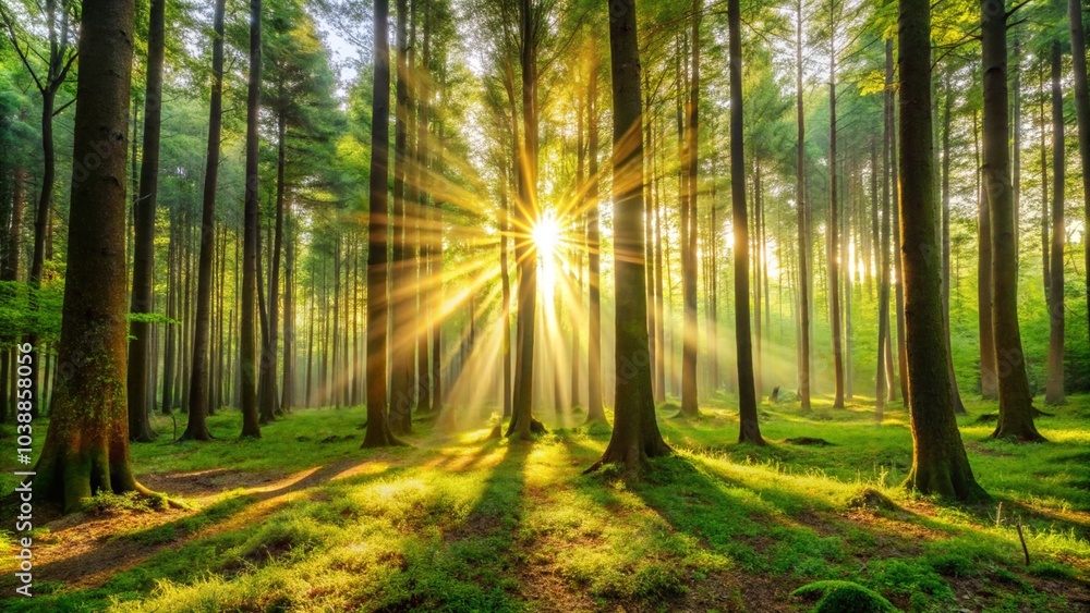 Obraz premium Natural products scenery wood forest form sun 