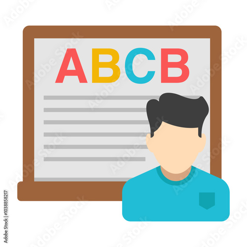 An icon design of english class

