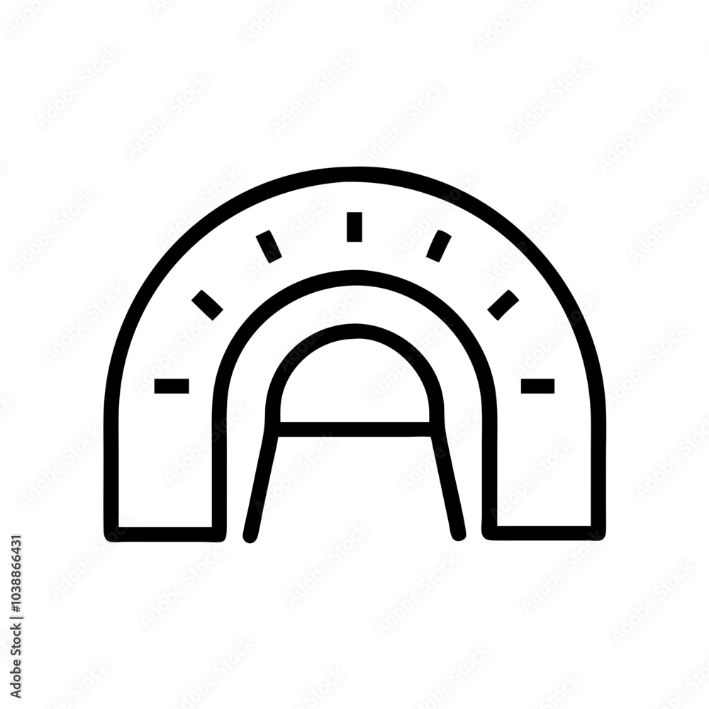 Fototapeta premium tunnel-icon