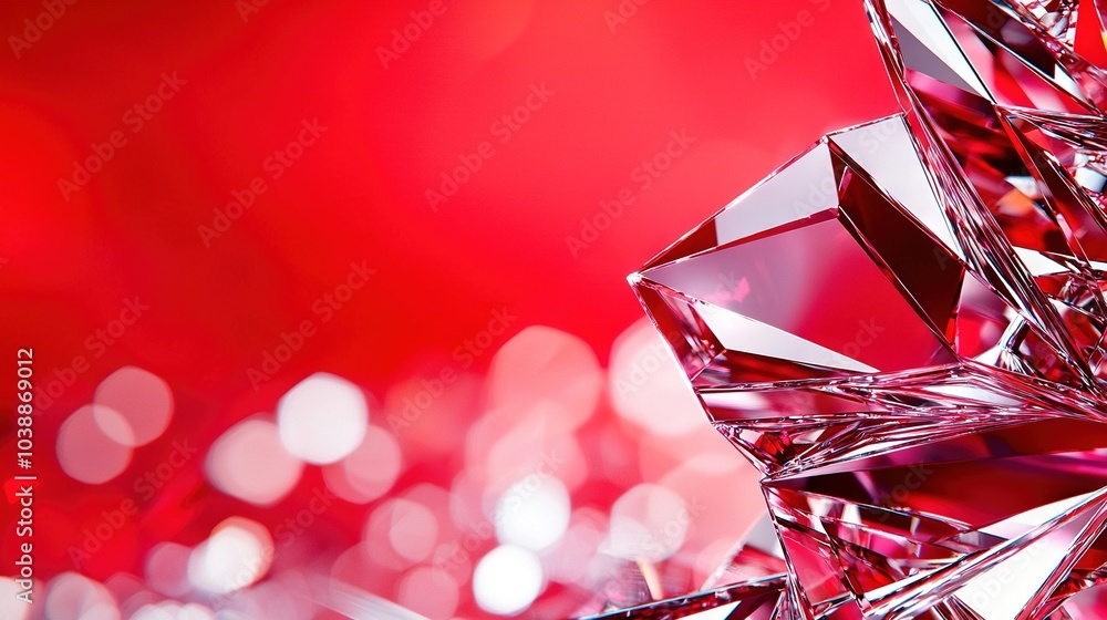 A close-up of a red background with numerous glistening items centrally positioned A close-up of a red background with numerous glistening items centrally positioned