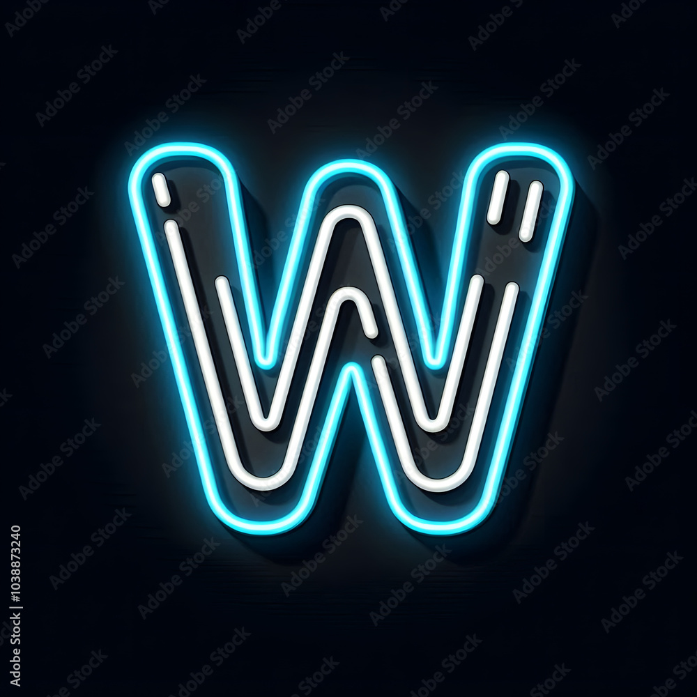 검은 배경, 알파벳 대문자 