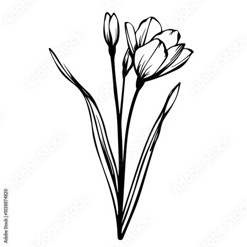 Crocus Flower Single