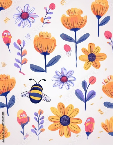 Haloween animals set kawaii doodles