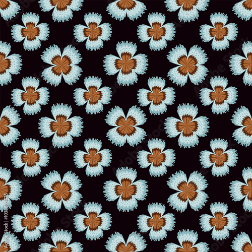 abstract flower patterns in various patterns, motifs, for textures, backgrounds and other digital needs