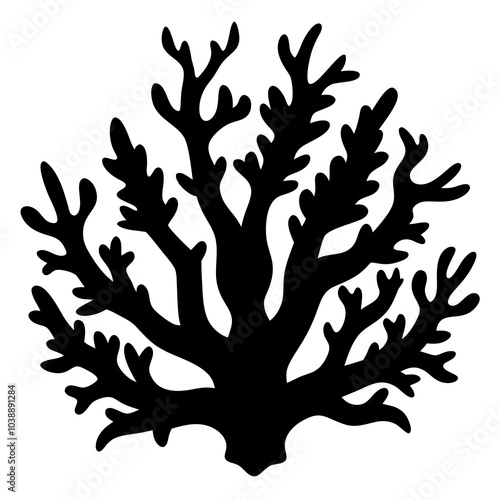 Coral Silhouette vector illustration