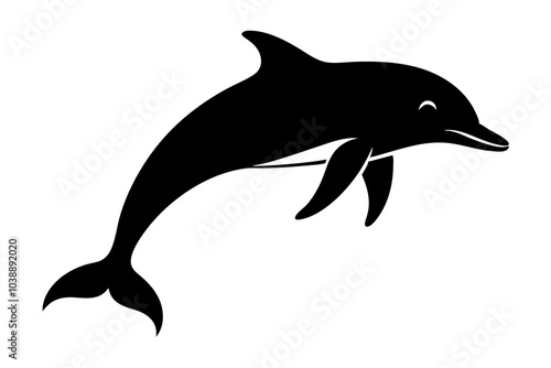 Dolphin Silhouette  vector illustration photo