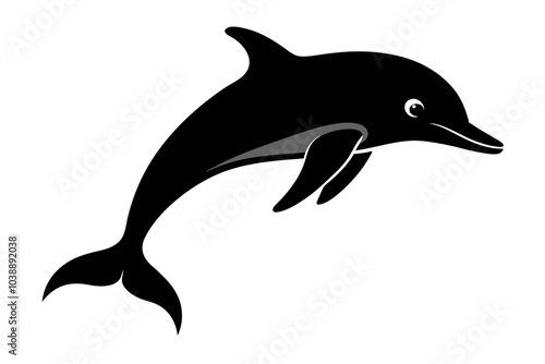 Dolphin Silhouette  vector illustration