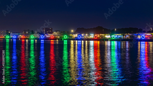 Nantes city on Loire River in west part of France close to atlantic ocean