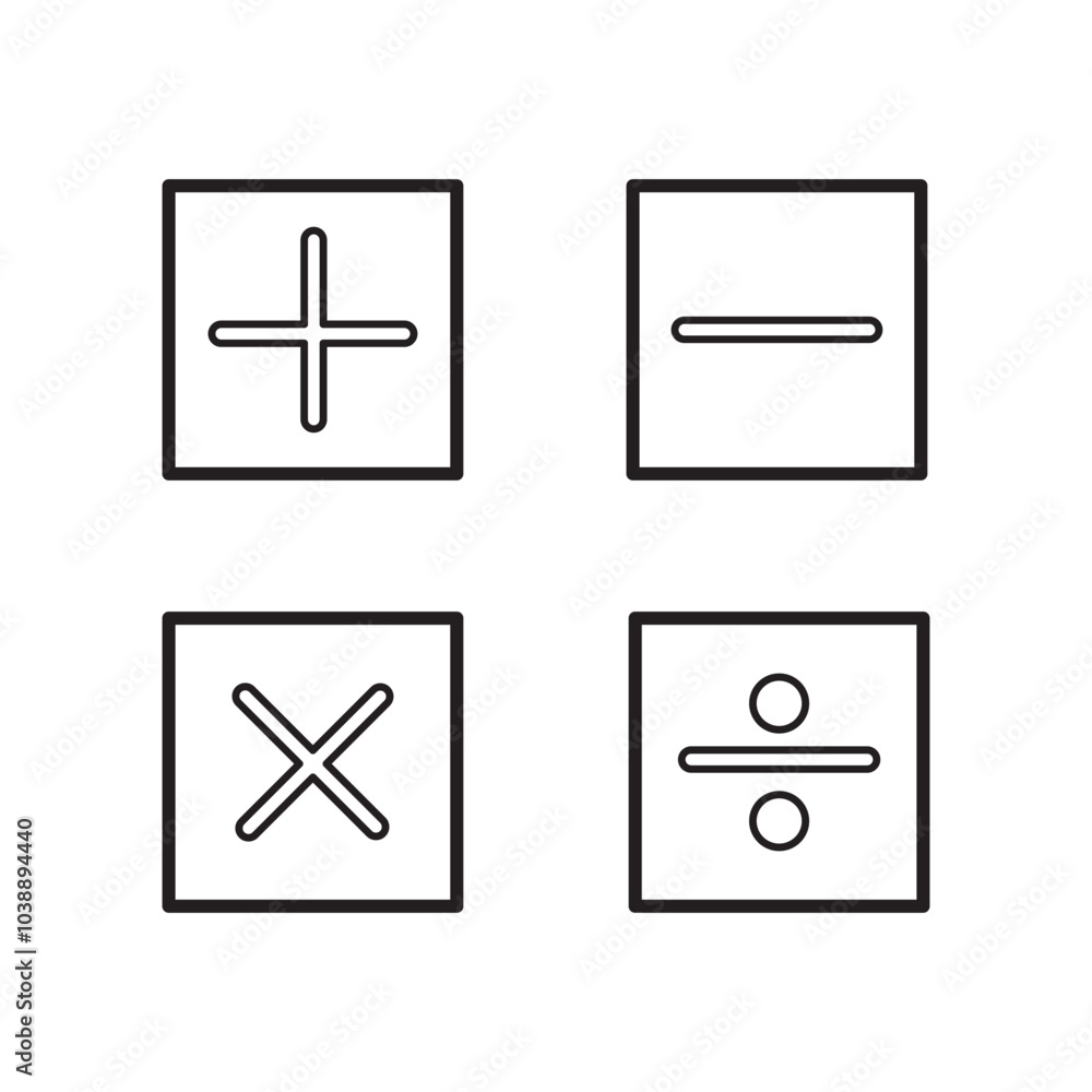 Math Symbols vector icon illustration of School iconset. Math Symbols vector icon illustration of School iconset.