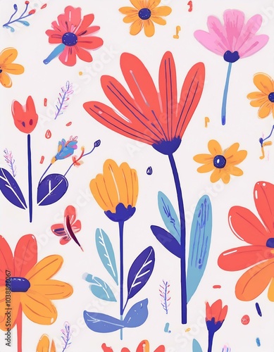Flowers - Doodle Style Set