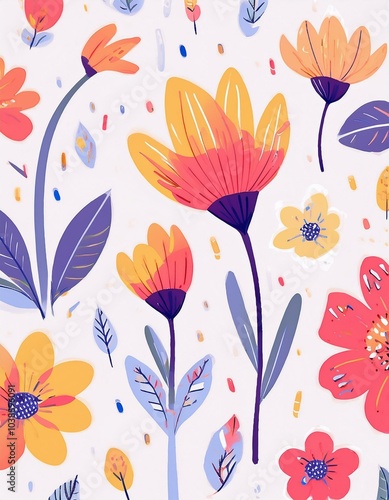 Flowers - Doodle Style Set