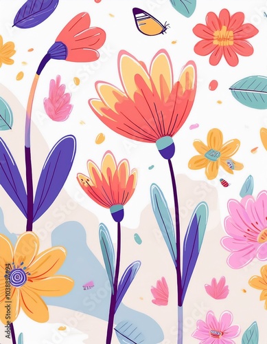 Flowers - Doodle Style Set