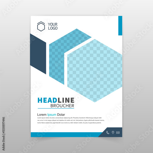 Broucher Design. Template vector design for Brochure.  Magazine. Poster. Presentation.