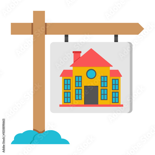 An icon design of property board

 photo