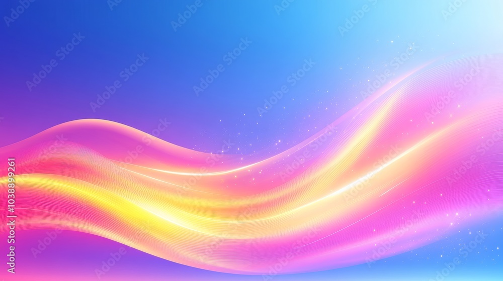 Abstract colorful wavy background with glowing lights. Abstract colorful wavy background with glowing lights.