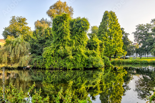 Arnhem, Netherlands - August 1, 2024: Landscapes of Musispark in Arnhem, Netherlands
 photo