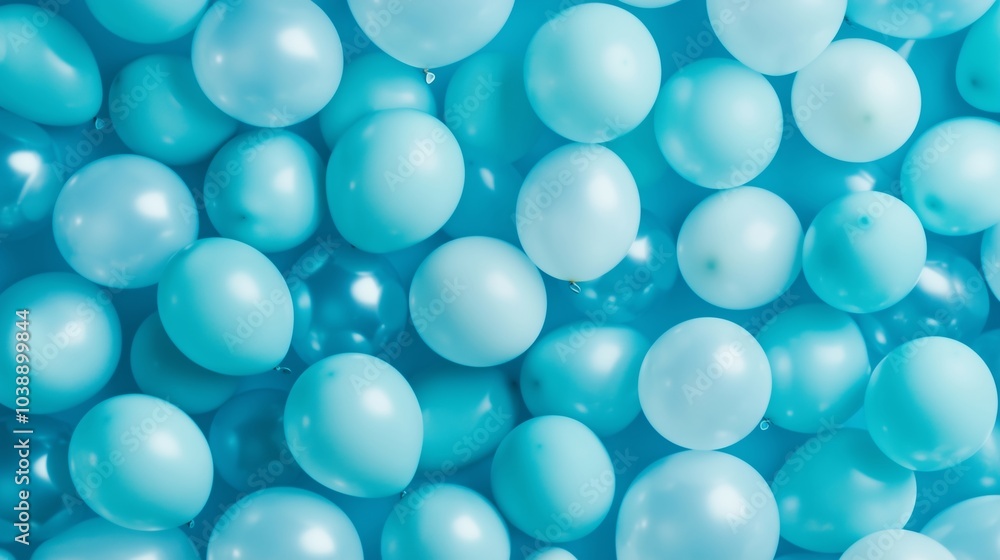 A Vibrant Display of Blue Balloons for a Festive Occasion A Vibrant Display of Blue Balloons for a Festive Occasion