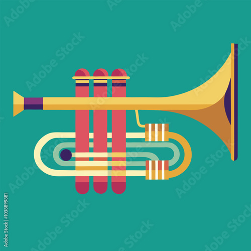 trumpet vector