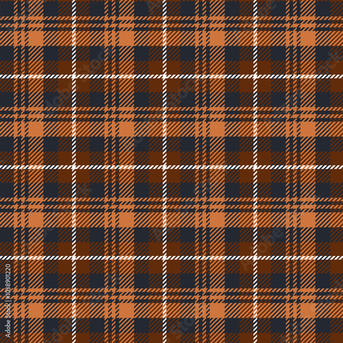 timeless orange and blue plaid design is perfect for any project.