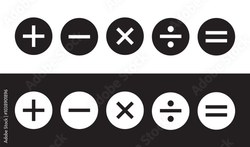 Mathematical Symbols icon design with white background stock illustration
By Graphics