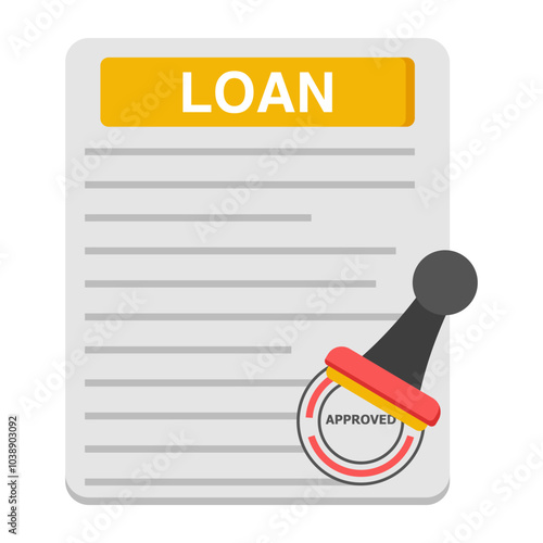 Creative design icon of loan paper 

