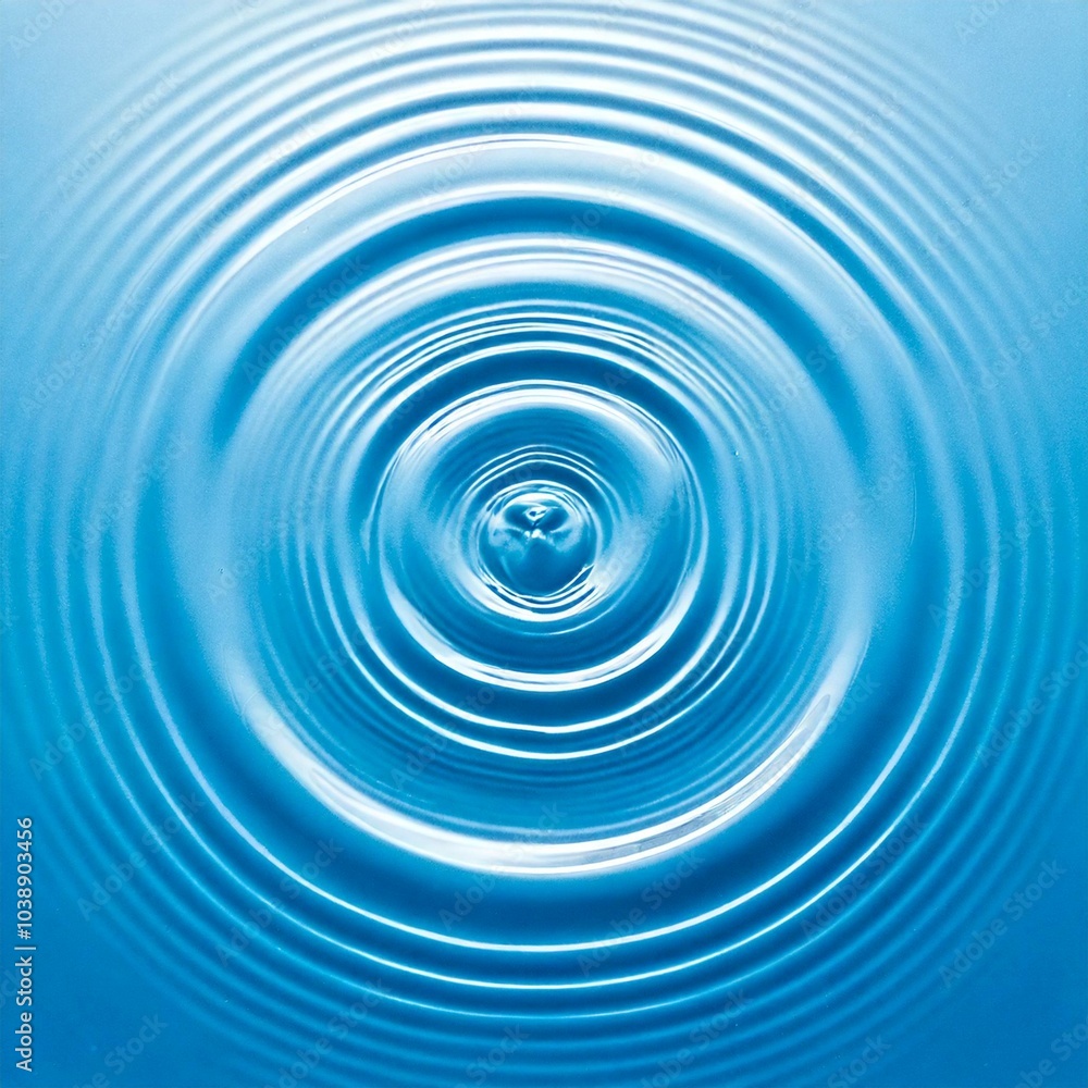 concentric ripples in water viewed from above