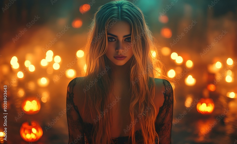 Individual with Long Hair Posing Before a Flickering Fire.
Individual with Long Hair Posing Before a Flickering Fire.