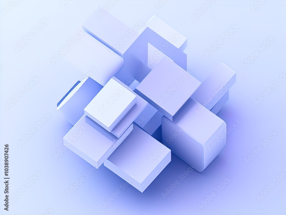 Futuristic 3D Design: Layered Abstract Shapes in Blue Tones – Perfect for Sport Interior Posters or Modern Art Displays Futuristic 3D Design: Layered Abstract Shapes in Blue Tones – Perfect for Sport Interior Posters or Modern Art Displays