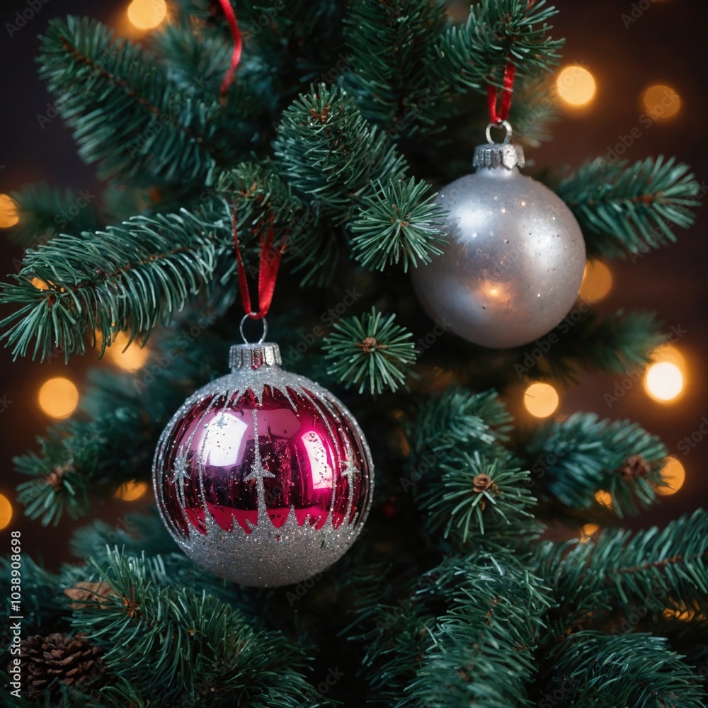 Fototapeta premium Holiday magic on the tree