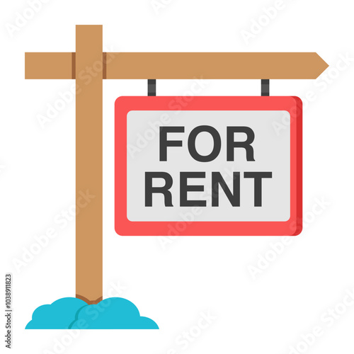 Premium download icon of rent board

