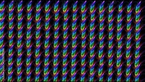 peacock feather print pattern full frame