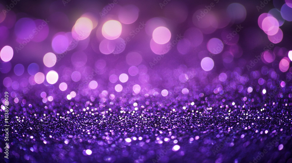 Sparkling purple glitter backdrop with soft bokeh effect for creative projects and celebrations Sparkling purple glitter backdrop with soft bokeh effect for creative projects and celebrations