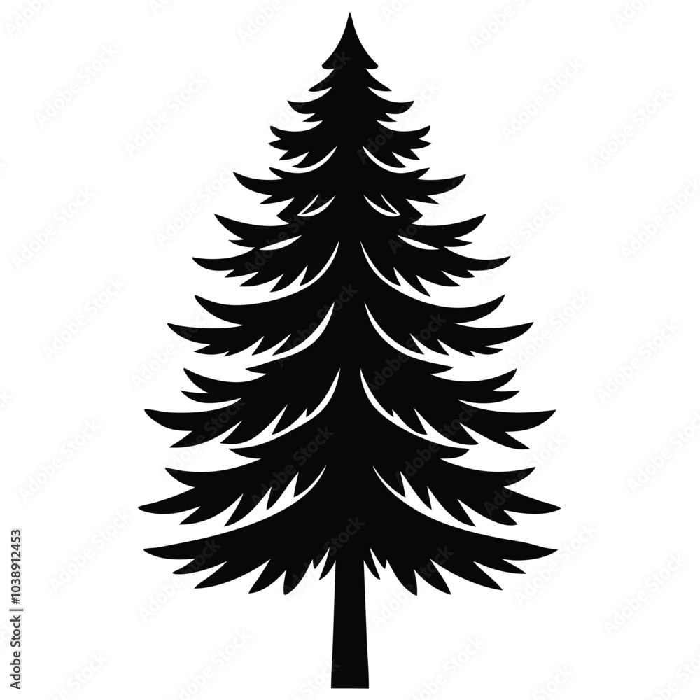 Elegant pine tree silhouette vector art design, ideal for nature, landscape, and environmental projects. Perfect for decor, prints, and eco-themed graphic visuals. Elegant pine tree silhouette vector art design, ideal for nature, landscape, and environmental projects. Perfect for decor, prints, and eco-themed graphic visuals.