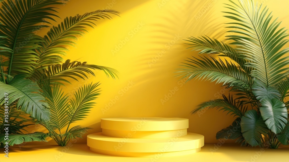 Tropical Minimalist Product Display Tropical Minimalist Product Display
