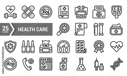 25 Healthcare Line Icons for Your Next Project.