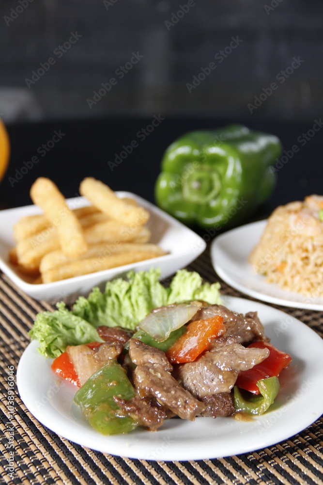 Gourmet Appetizers with Delicate Plating and Fine Ingredients Gourmet Appetizers with Delicate Plating and Fine Ingredients
