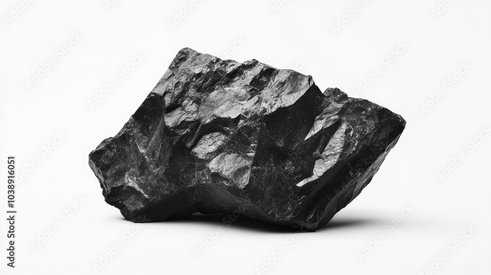 A textured black rock with a rough surface, showcasing natural mineral formation. A textured black rock with a rough surface, showcasing natural mineral formation.