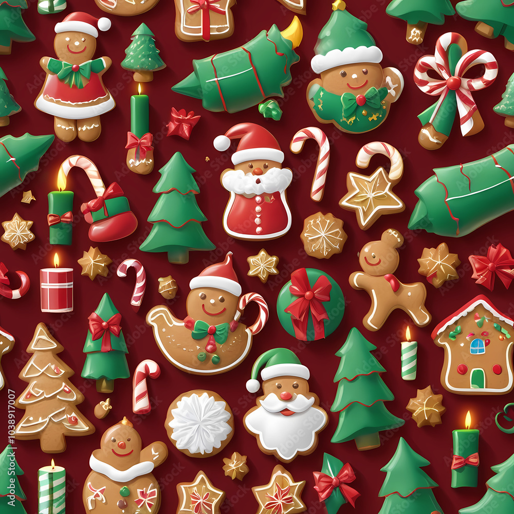christmas icons set generative ai christmas icons set generative ai
