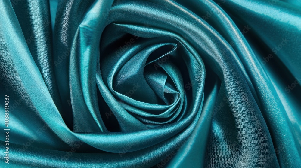 Obraz premium Abstract Turquoise Satin Texture
