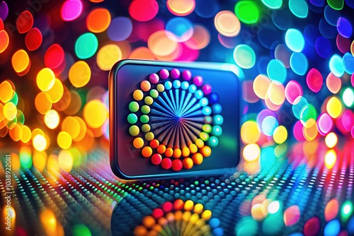 Eye-catching loading display enhanced with enchanting bokeh effects, elevating your waiting experience. photo