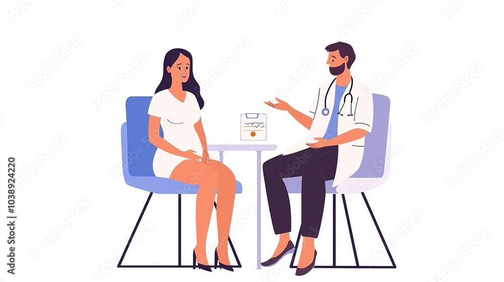 A doctor and a patient engage in a conversation, sitting across from each other at a table, emphasizing a professional medical consultation. A doctor and a patient engage in a conversation, sitting across from each other at a table, emphasizing a professional medical consultation.