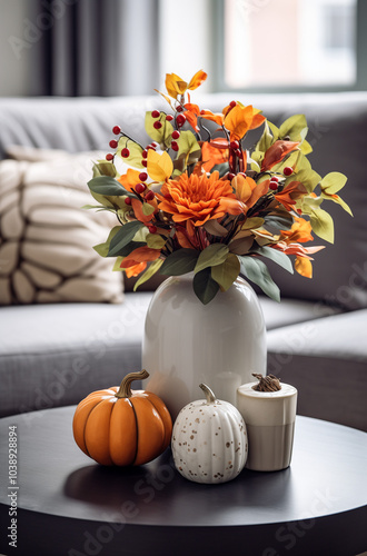 Wallpaper Mural Autumn still life with flowers Torontodigital.ca