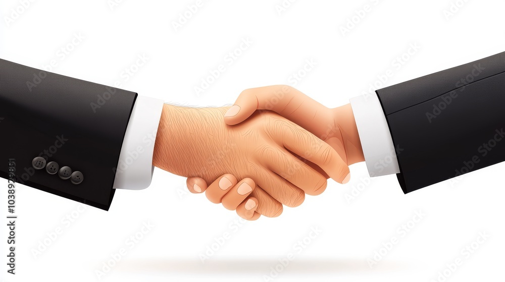 A close-up of a business handshake symbolizes partnership, trust, and mutual agreement in a professional environment. A close-up of a business handshake symbolizes partnership, trust, and mutual agreement in a professional environment.