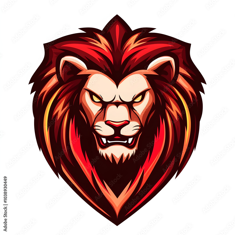 Obraz premium Lion logo design vector template. lion head logo design icon vector illustration